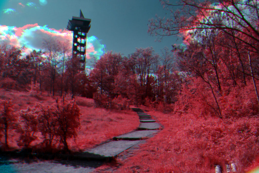 Aussichtsturm Hörlitz (Infrartotbild)