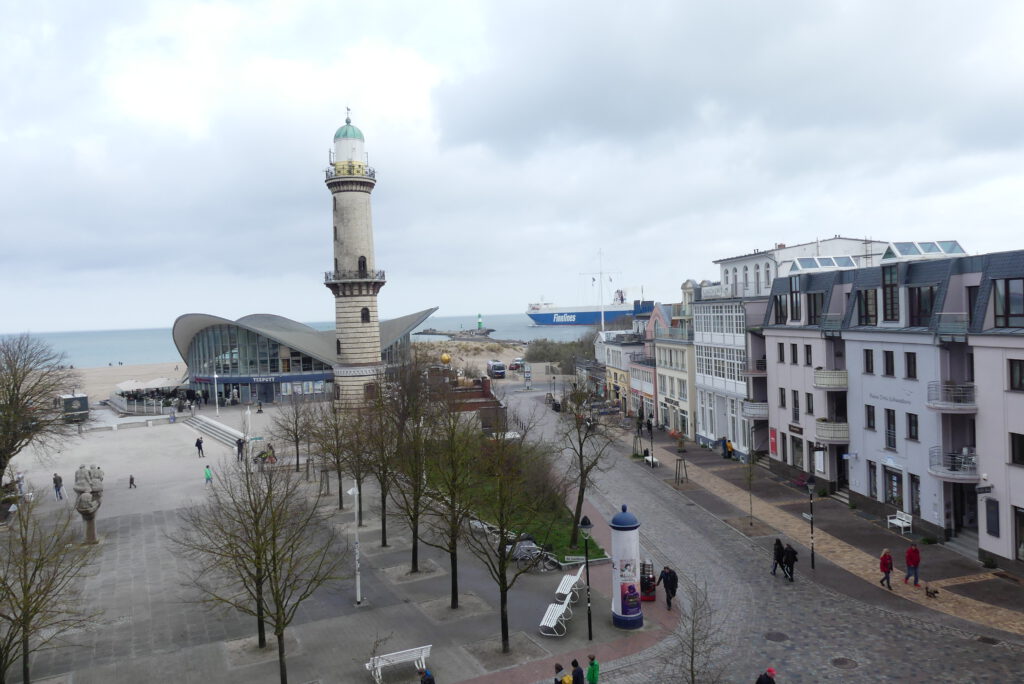 Aussicht aus der Ferienwohnung an der Ostsee bei Tag